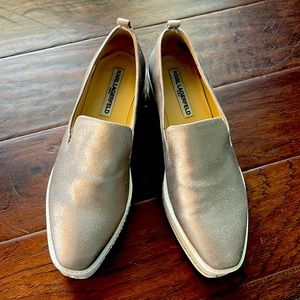 Karl Lagerfeld Brea Leather Platform Shoes Size 9.5